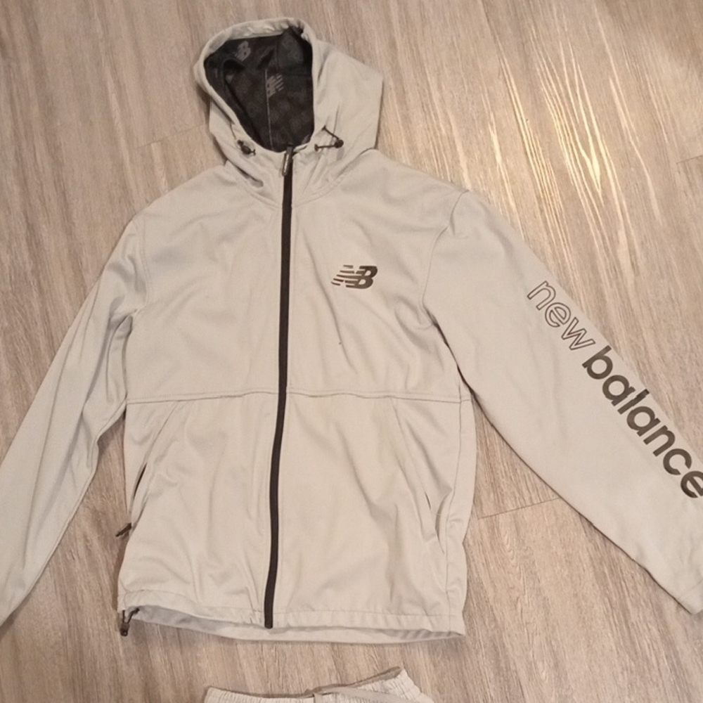 New Balance Gray Hooded Jacket